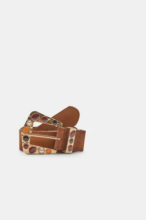 Stradivarius Belt with stone buckle 34