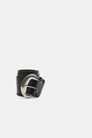 Stradivarius Wide belt with semi-spherical buckle 34