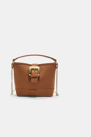 Stradivarius Mini bucket bag with a buckle OS
