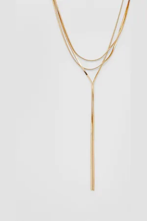 Stradivarius Long multi-chain necklace OS