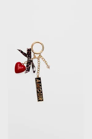 Stradivarius Heart and bow key ring OS