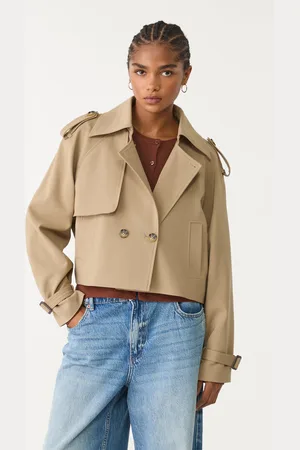 Stradivarius Short smart flowing trench coat M