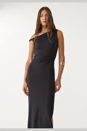 Stradivarius Asymmetric midi dress S