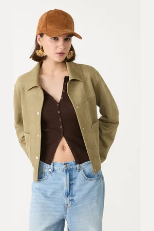 Stradivarius Faux suede jacket L