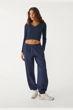 Stradivarius Plush boyfriend joggers XL