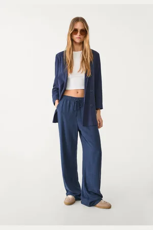 Stradivarius Open linen blend blazer S