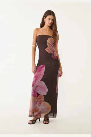 Stradivarius Off-the-shoulder floral dress M