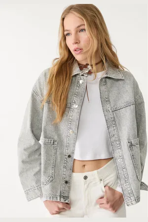 Stradivarius Denim jacket with pockets XL