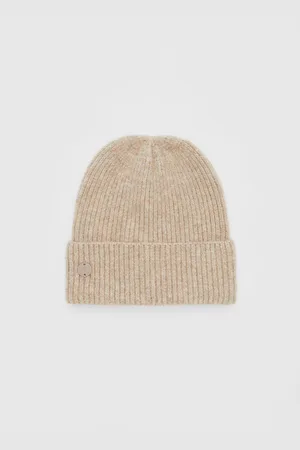 Stradivarius Ribbed cap with plate OS
