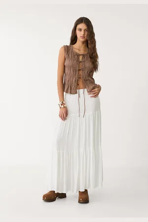Stradivarius Boho midi skirt XS
