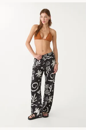 Stradivarius Flowing printed trousers S