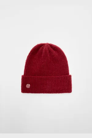 Stradivarius Ribbed cap with plate OS