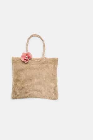 Stradivarius Floral crochet bag OS