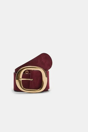 Stradivarius Wide buckled belt 30