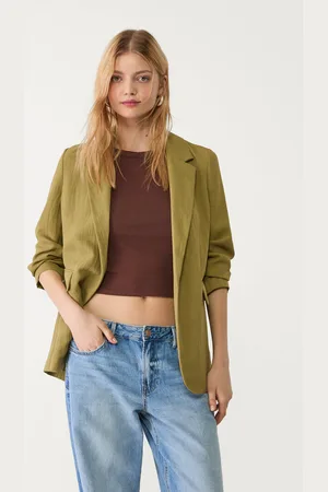 Stradivarius Creased flowing regular fit blazer XL