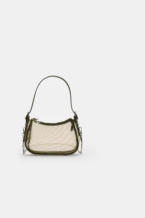 Stradivarius Semi-sheer mesh shoulder bag OS
