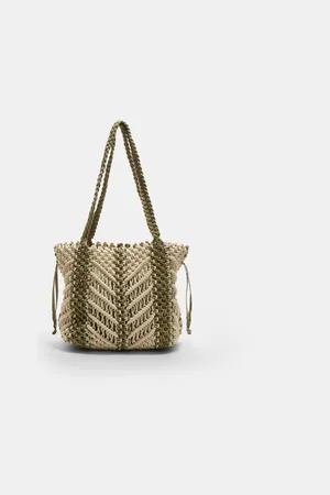 Stradivarius Macramé shopper bag OS