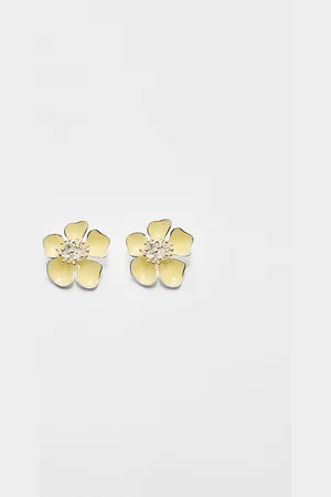 Stradivarius Enamelled flower earrings OS