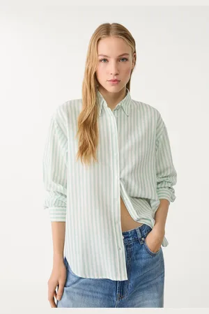 Stradivarius Linen blend shirt L