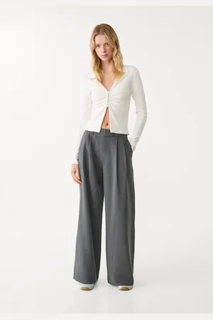 Stradivarius Super wide-leg adjustable trousers 12