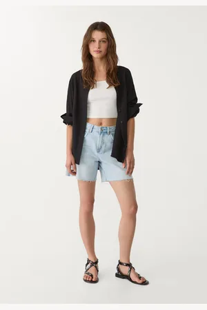 Stradivarius Linen blend shirt S