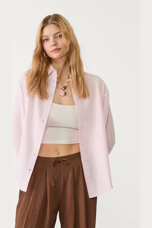 Stradivarius Linen blend shirt M