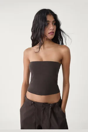 Stradivarius Basic bandeau top XL