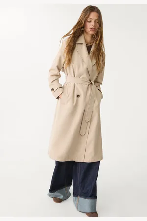 Stradivarius Long flowing trench coat L