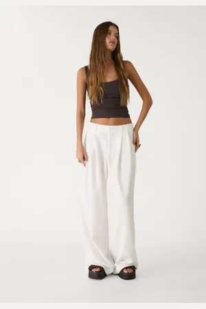 Stradivarius Wide leg smart trousers with darts 6