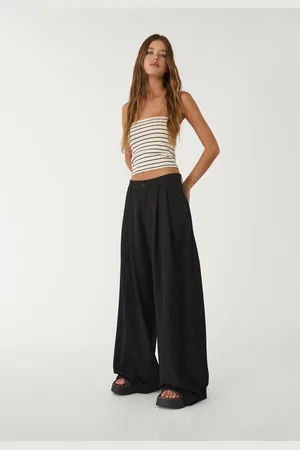 Stradivarius Wide leg smart trousers with darts 6