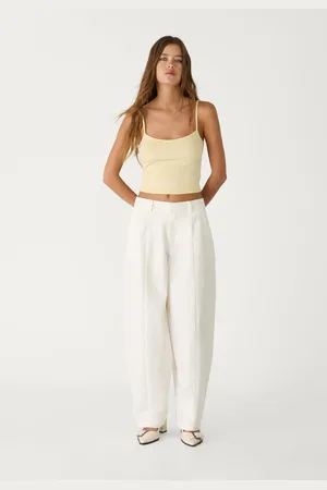 Stradivarius Balloon fit poplin trousers 6