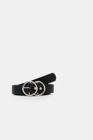 Stradivarius Thin double buckle belt 30