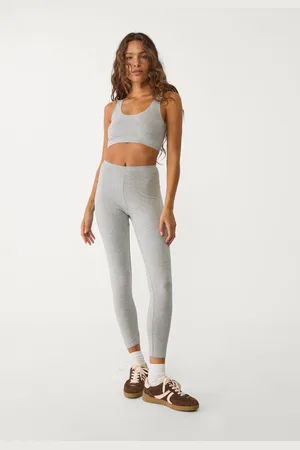 Stradivarius Cotton leggings with invisible seam L