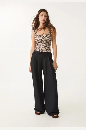Stradivarius Polyamide bodysuit with square neckline M