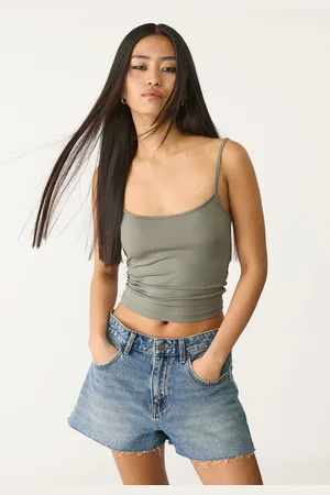 Stradivarius Mid-rise denim shorts 12