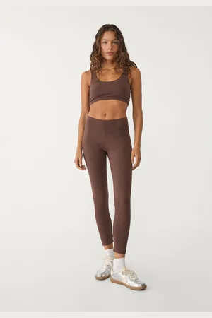 Stradivarius Cotton leggings with invisible seam XS