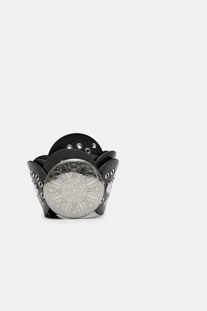 Stradivarius Studded belt with plate 34
