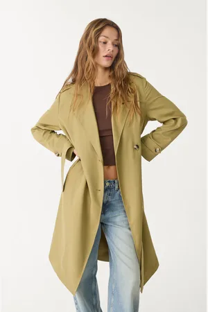 Stradivarius Long flowing trench coat S