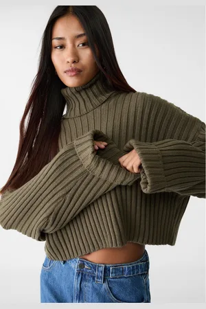 Stradivarius Knit jumper with raised neck S