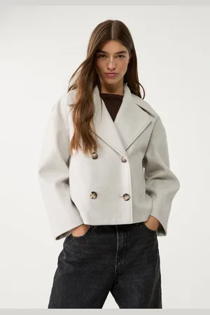 Stradivarius Short double-breasted coat XS