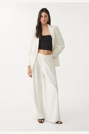 Stradivarius Regular linen blend blazer XS