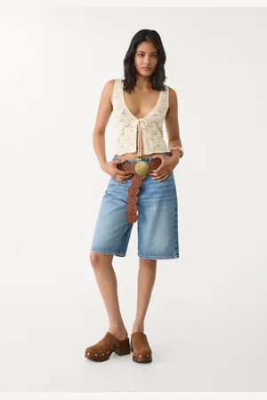 Stradivarius Crochet vest with drawstrings M