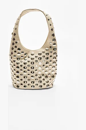 Stradivarius Studded shoulder bag OS