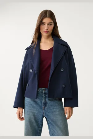Stradivarius Short double-breasted coat XS