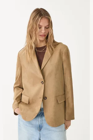 Stradivarius Faux suede blazer XS