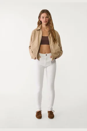 Stradivarius D07 Regular waist skinny jeans 8
