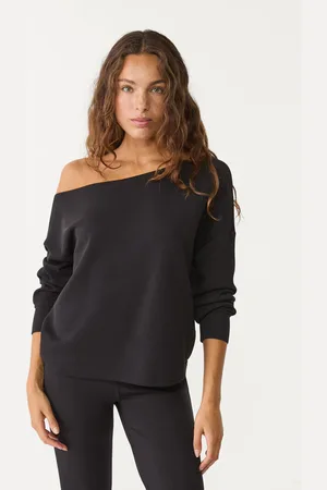 Stradivarius Soft-touch exposed shoulder sweatshirt M