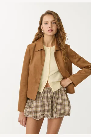 Stradivarius Balloon fit check mini skirt XS