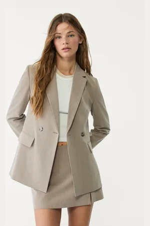 Stradivarius Slim fit double-breasted blazer M