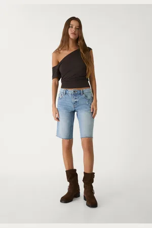 Stradivarius Denim cycling Bermuda shorts 14